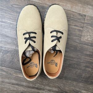 Dr. Martens 1461 Pale Olive Suede Leather Dr. Martens